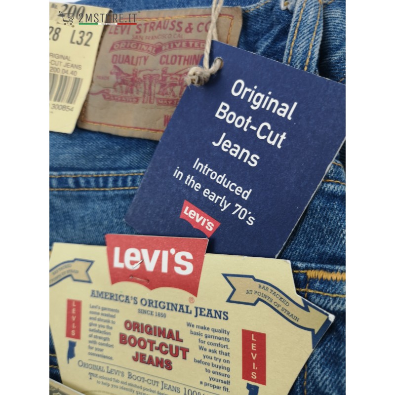 LEVIS Jeans LEVI'S 200 Blue Regular ORIGINAL BOOTCUT JEANS High Waist  VINTAGE 90