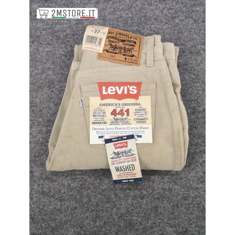 LEVI'S Women's Jeans LEVIS Beige Slim Fit Straight Leg Original Vintage 90's
