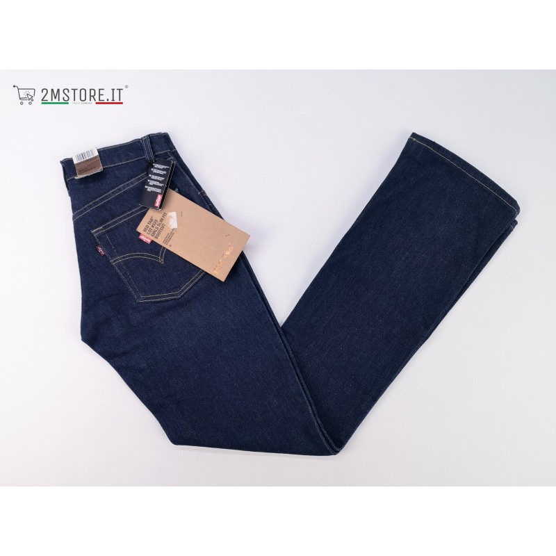 LEVI'S jeans LEVIS 525 RED TAB Blu Indigo 2 Slim Fit Bootcut Leg Stretch  VINTAGE
