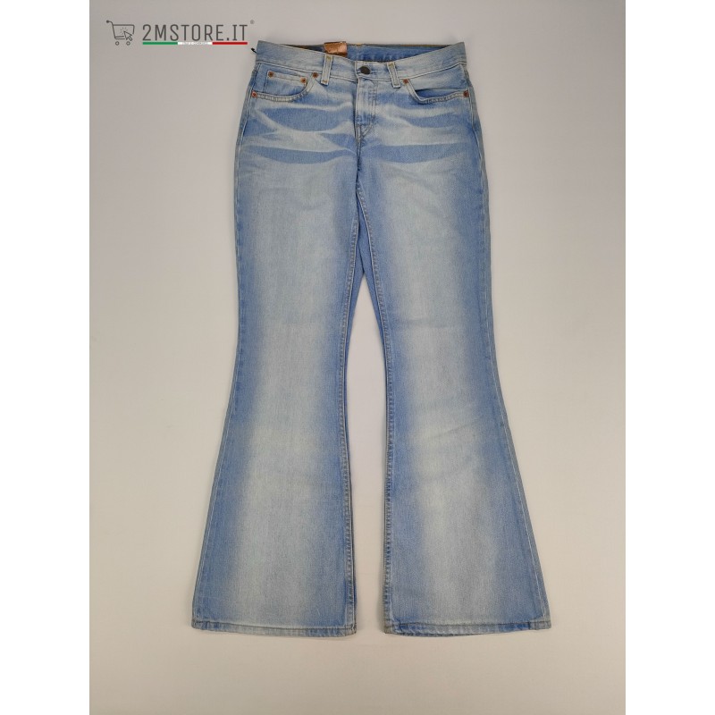LEVI'S jeans LEVIS RED TAB 544 Washed Light Blue SUPER LOW FLARE LEG VINTAGE