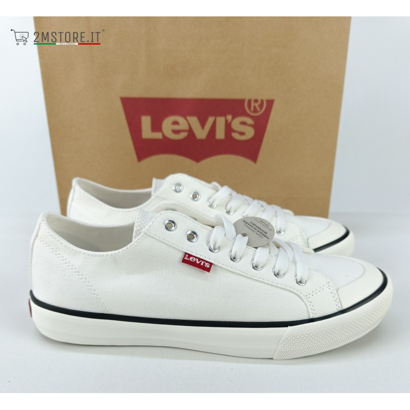 Shoes LEVI'S Sneaker LEVIS Hernandez Red Tab White Casual Cult Style Unisex