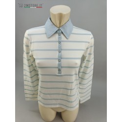 T-Shirt Polo Donna Maniche...