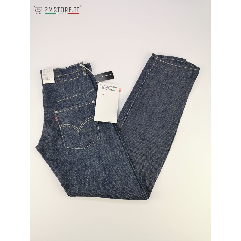 LEVI'S jeans LEVIS ENGINEERED 00001 DARK BLUE COUPE STANDARD FIT DENIM  Vintage