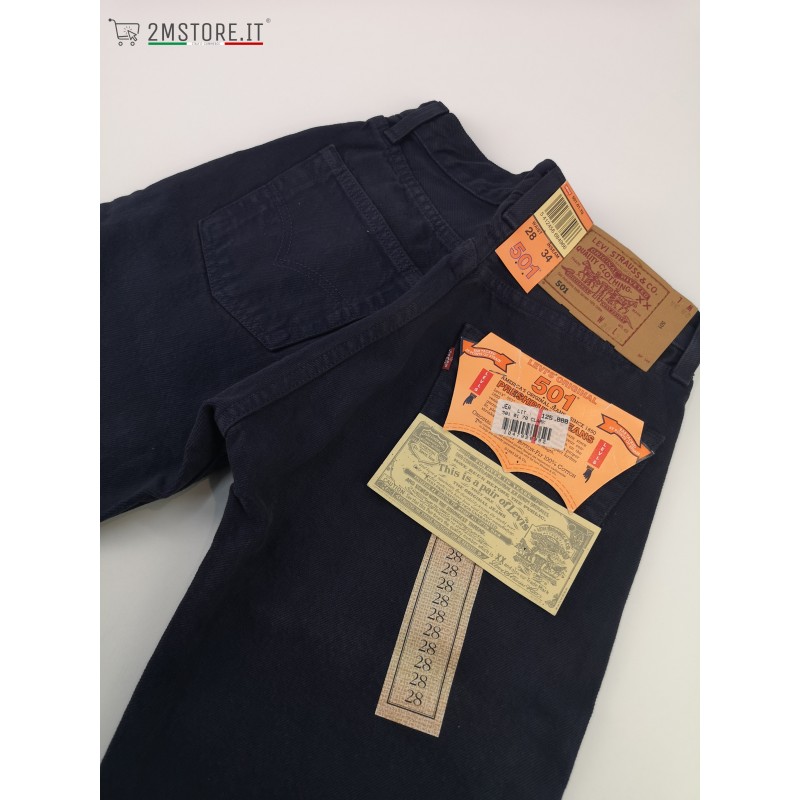 LEVI'S jeans LEVIS 501 Dark Blue Regular Straight High Waist Original  VINTAGE 90