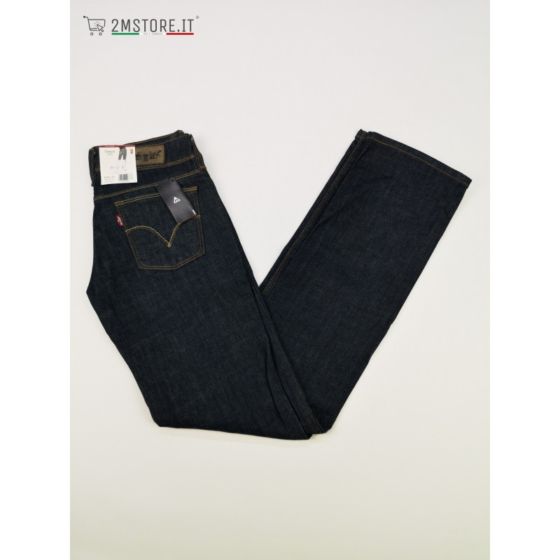 LEVI'S jeans LEVIS 570 Blue Indigo STANDARD FIT STRAIGHT Leg LOW WAIST ...
