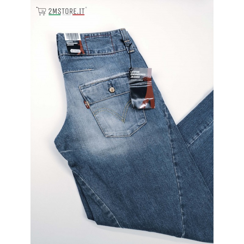 LEVI'S jeans LEVIS ENGINEERED 00109 LIGHT BLUE LOOSE FIT COUPE LARGE Vintage