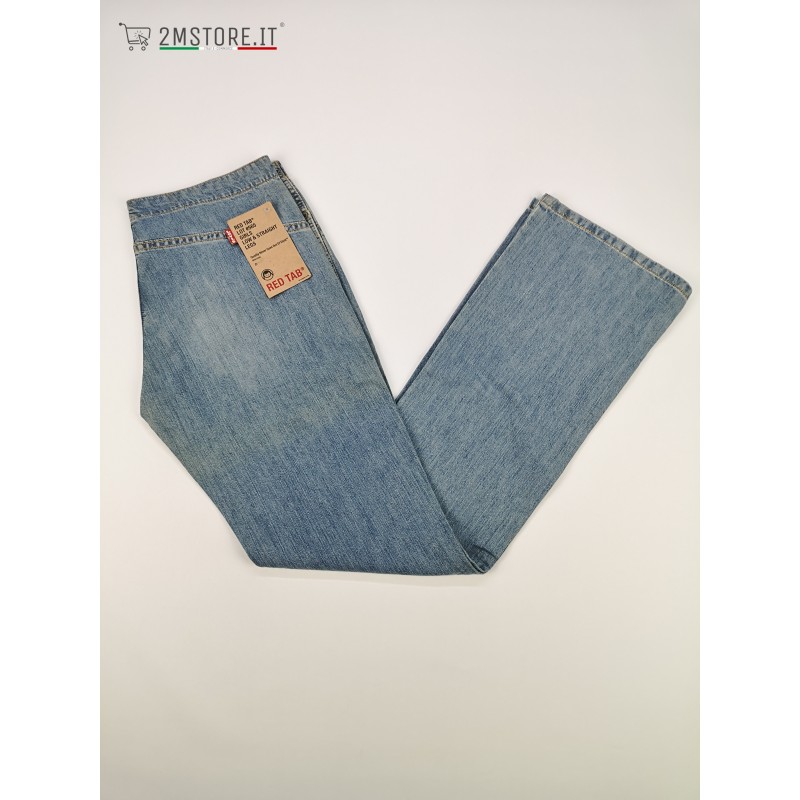 LEVI'S jeans LEVIS RED TAB 565 Light Blue Square Cut Straight Low Waist  VINTAGE
